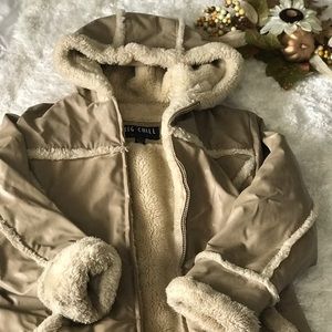 Big Chill Girls Leather & Faux coat